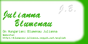 julianna blumenau business card